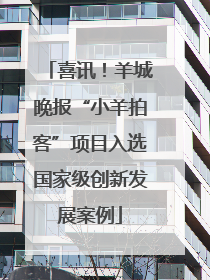 喜讯！羊城晚报“小羊拍客”项目入选国家级创新发展案例