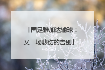国足雅加达输球：又一场悲伤的告别