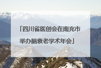 四川省医创会在南充市举办脑衰老学术年会