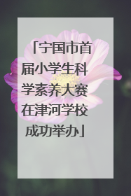 宁国市首届小学生科学素养大赛在津河学校成功举办