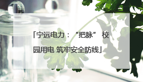 宁远电力：“把脉” 校园用电 筑牢安全防线