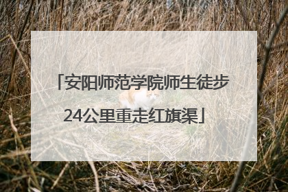 安阳师范学院师生徒步24公里重走红旗渠