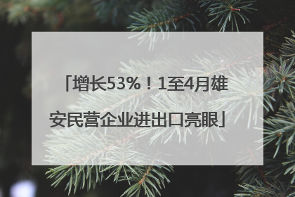 增长53%！1至4月雄安民营企业进出口亮眼