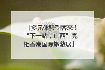 多元体验引客来！“下一站，广西”亮相香港国际旅游展