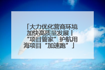 大力优化营商环境 加快高质量发展丨“项目管家”护航用海项目“加速跑”