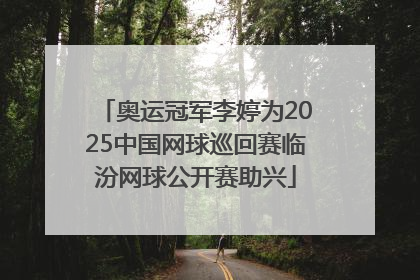 奥运冠军李婷为2025中国网球巡回赛临汾网球公开赛助兴