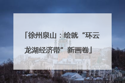 徐州泉山：绘就“环云龙湖经济带”新画卷