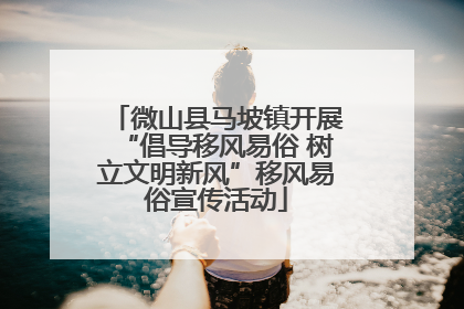 微山县马坡镇开展“倡导移风易俗 树立文明新风”移风易俗宣传活动