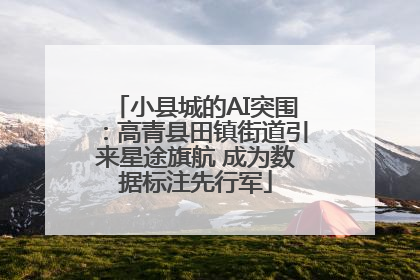 小县城的AI突围：高青县田镇街道引来星途旗航 成为数据标注先行军