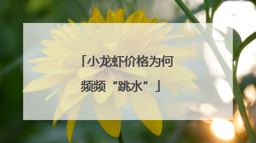 小龙虾价格为何频频“跳水”