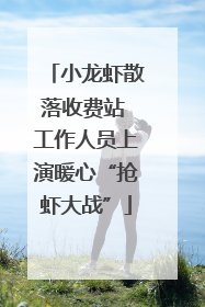 小龙虾散落收费站 工作人员上演暖心“抢虾大战”