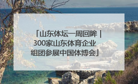 山东体坛一周回眸｜300家山东体育企业组团参展中国体博会
