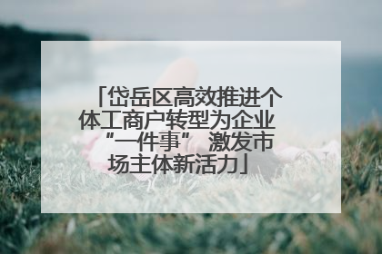 岱岳区高效推进个体工商户转型为企业“一件事” 激发市场主体新活力