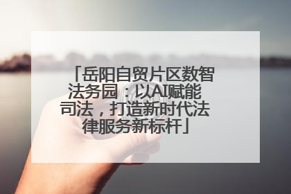 岳阳自贸片区数智法务园：以AI赋能司法，打造新时代法律服务新标杆