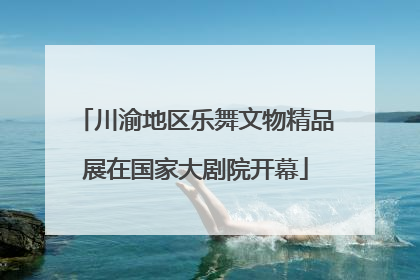 川渝地区乐舞文物精品展在国家大剧院开幕