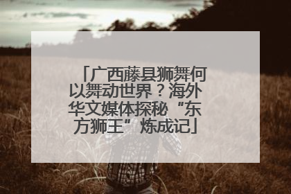 广西藤县狮舞何以舞动世界？海外华文媒体探秘“东方狮王”炼成记