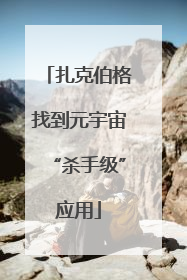扎克伯格找到元宇宙“杀手级”应用