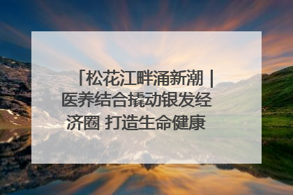 松花江畔涌新潮｜医养结合撬动银发经济圈 打造生命健康产业新样本
