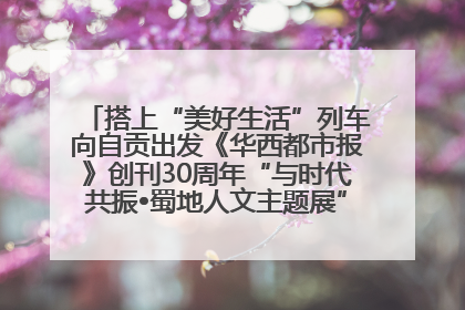 搭上“美好生活”列车向自贡出发《华西都市报》创刊30周年“与时代共振•蜀地人文主题展”5月30日开展丨美好生活有“盐”味