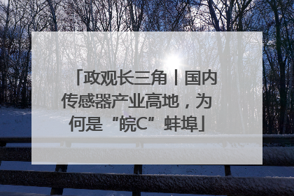 政观长三角丨国内传感器产业高地，为何是“皖C”蚌埠