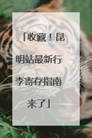 收藏！昆明站最新行李寄存指南来了