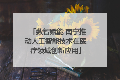 数智赋能 南宁推动人工智能技术在医疗领域创新应用