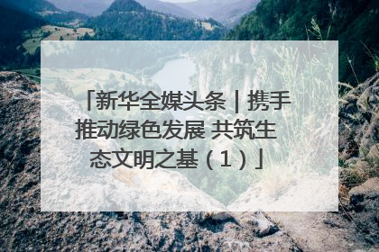 新华全媒头条｜携手推动绿色发展 共筑生态文明之基（1）