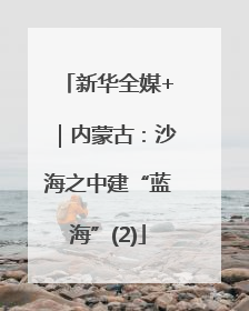 新华全媒+｜内蒙古：沙海之中建“蓝海”(2)