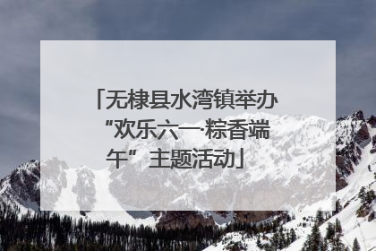 无棣县水湾镇举办“欢乐六一·粽香端午”主题活动
