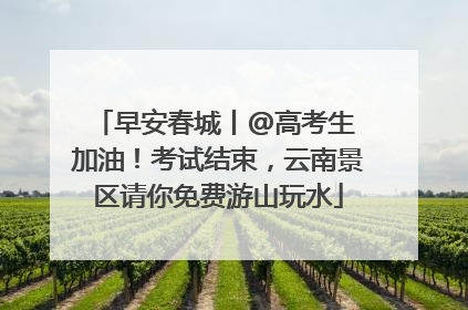 早安春城丨@高考生 加油！考试结束，云南景区请你免费游山玩水