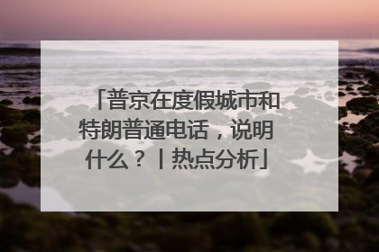 普京在度假城市和特朗普通电话，说明什么？丨热点分析