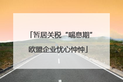 暂居关税“喘息期” 欧盟企业忧心忡忡