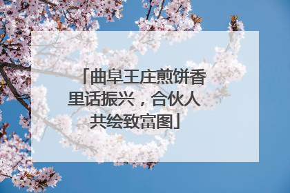 曲阜王庄煎饼香里话振兴，合伙人共绘致富图