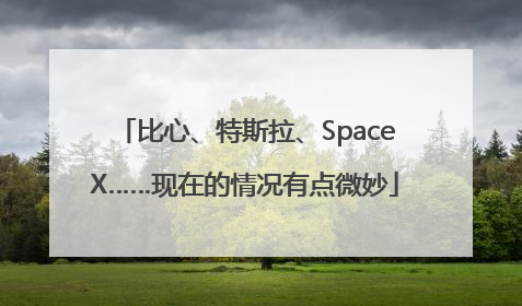 比心、特斯拉、SpaceX……现在的情况有点微妙