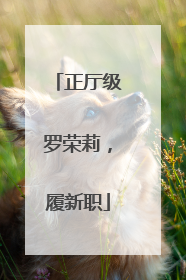 正厅级罗荣莉，履新职