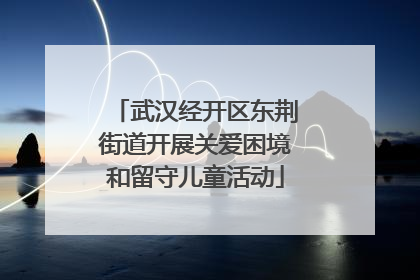 武汉经开区东荆街道开展关爱困境和留守儿童活动