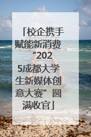 校企携手赋能新消费 “2025成都大学生新媒体创意大赛”圆满收官