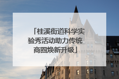 桂溪街道科学实验秀活动助力传统商圈焕新升级