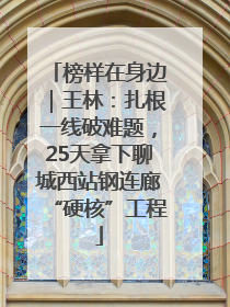 榜样在身边｜王林：扎根一线破难题，25天拿下聊城西站钢连廊“硬核”工程