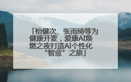 檀健次、张雨绮等为健康开麦，爱康AI焕燃之夜打造AI个性化“智愈”之旅