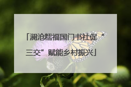 澜沧糯福国门书社促“三交”赋能乡村振兴