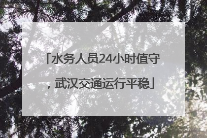 水务人员24小时值守，武汉交通运行平稳