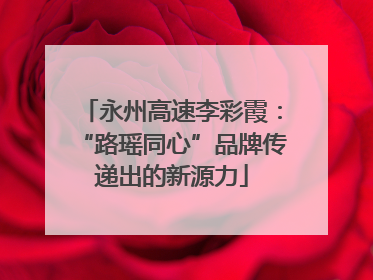 永州高速李彩霞：“路瑶同心”品牌传递出的新源力