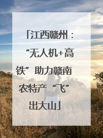 江西赣州：“无人机+高铁”助力赣南农特产“飞”出大山