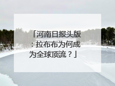 河南日报头版：拉布布为何成为全球顶流？