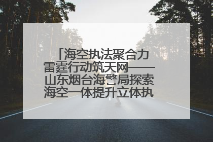 海空执法聚合力 雷霆行动筑天网——山东烟台海警局探索海空一体提升立体执法效能纪实