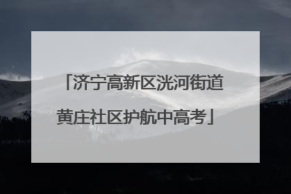 济宁高新区洸河街道黄庄社区护航中高考