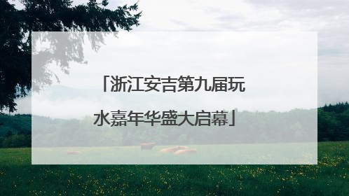 浙江安吉第九届玩水嘉年华盛大启幕