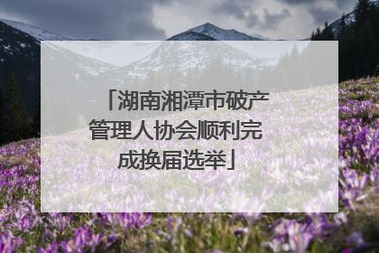 湖南湘潭市破产管理人协会顺利完成换届选举