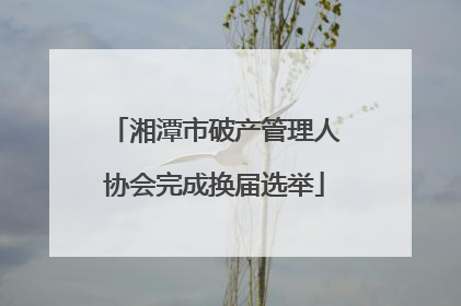 湘潭市破产管理人协会完成换届选举
